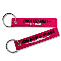 Porte-clés personnalisé avec lettres, étiquette de moto, logo double face, porte-clés tissé brodé