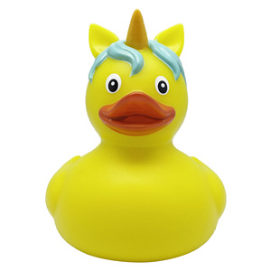 Unicorn cao su vịt tùy chỉnh 3 inch độc đáo màu vàng Vinyl cao su Vịt Tắm Đồ chơi - Product Image 1