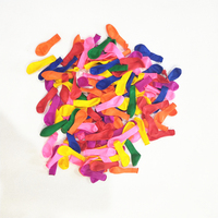 Paquete de 500 Globos de Agua de Látex Redondos y Coloridos de 3 Pulgadas de Relleno Rápido para Niños