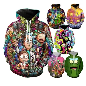 WII RGB özel Logo 3D baskılı Hoodie Anime boy kazak yıkanmış Polyester erkekler erkek Streetwear süblime kapüşonlu eşofman üstleri karikatür