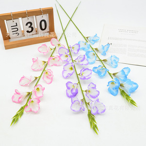 ดอกกลาดิโอลัสประดิษฐ์สีชมพูจาก Dongchen Crafts สำหรับตกแต่งโต๊ะห้องนั่งเล่น ตู้วางทีวี และพื้นห้อง - Product Image 3