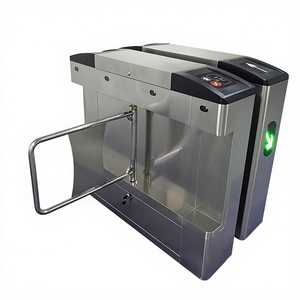 Tourniquet de contrôle d'accès par carte à glissière avec système anti-collision en acier inoxydable 304, protection IP54 pour les utilisateurs de fauteuils roulants - Product Image 1