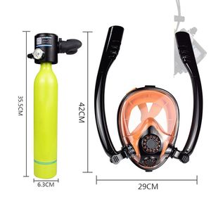 Không khí lặn Thiết bị mini Scuba phổi Tank 0.5L nhỏ oxy phổi Tank với đầy đủ mặt Ống Thở Mặt Nạ - Product Image 3