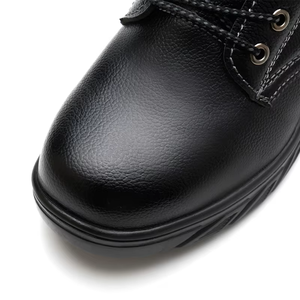 Stivali di Sicurezza Impermeabili OEM, <span class=keywords><strong>Scarpe</strong></span> <span class=keywords><strong>da</strong></span> <span class=keywords><strong>Lavoro</strong></span> in Pelle PU Impermeabili per Uomo, <span class=keywords><strong>Scarpe</strong></span> Nere a Taglio Basso con Punta in Ferro - Product Image 6