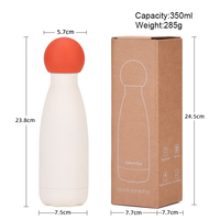 Bouteille d'eau isotherme créative en acier inoxydable 316 de 350 ml avec logo personnalisé pour enfants, idéale pour les voyages et les cadeaux promotionnels