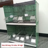 Nouvelles cages d'élevage pour oiseaux en métal avec connexion étanche pour canaris, moineaux gris, pinsons dorés et oiseaux de compagnie Hibiscus