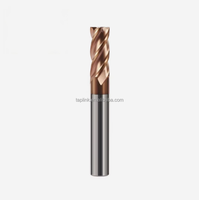 Fraise à 4 dents en carbure de tungstène HRC63 avec revêtement Altin, fond plat carré, pour machines-outils CNC haute vitesse