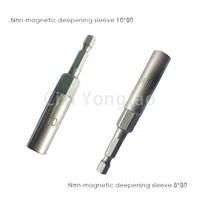 1/4 Trou de forage Outils À Main Hex Socket Magnétique Écrou Setter Tournevis Peu Adaptateur avec Sablage