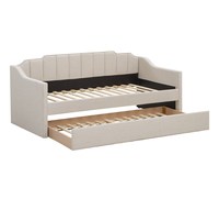 Vente en gros de meubles de maison canapé-lit de jour simple avec lit gigogne pliable et doux style à bas prix