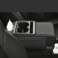 Boîte d'Accoudoir Universelle en Cuir pour Voiture, Rehausseur de Console Centrale avec Porte-Gobelet et Rangement, Vente en Gros
