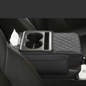 Wholesale Universal Leather <strong>Car</strong> <strong>Armrest</strong> Box Heightened Pad With Water Cup Holder Storage Box for <strong>Car</strong> - Product Image 4