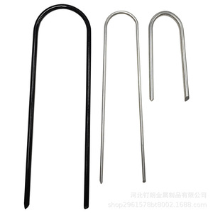 <b>U</b>-Type <b>Nail</b> Galvanized Steel Sharp Point For Wire Mesh And Woven Fences Architecture Farm Use - Product Image 2