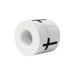 5cm * 7m absorbent la sueur sport cerclage bande sans résidu collant coton blanc dentelé sport bande <span class=keywords><strong>oxyde</strong></span> <span class=keywords><strong>de</strong></span> <span class=keywords><strong>Zinc</strong></span> bande Sport pour le Football - Product Image 2