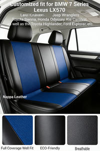 Funda de Asiento de Coche de Cuero Personalizada, Ajustable, Transpirable, con Orificios Tejidos, Protector de Asiento Transpirable, Ajuste Preciso para la Mayoría de los Coches - Product Image 3