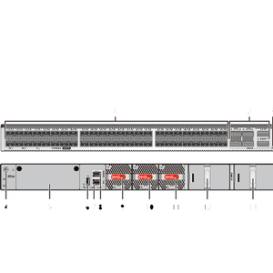 Commutateur de réseau S6730-H48X6CZ-TV2 02354VCQ 02354VUE avec 48 ports SFP+ 10GE, 6 ports QSFP28 100GE - Product Image 2