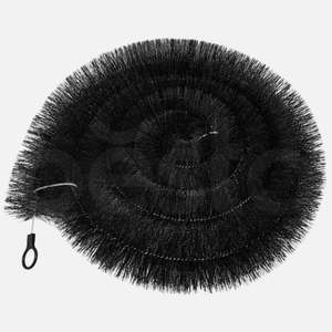 Cepillo de Limpieza para Canaletas, Resistente a los Rayos UV, con Núcleo de Acero Inoxidable, Ecológico, de 4 Metros de Longitud, con Cerdas Negras, para Uso Industrial y Bricolaje - Product Image 1