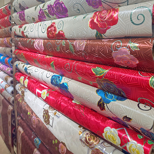 Cao cấp dập nổi vàng PVC Khăn trải bàn sang trọng hoa không dệt kỹ thuật đơn giản bán buôn bảng nhựa bìa cho nhà hàng - Product Image 4