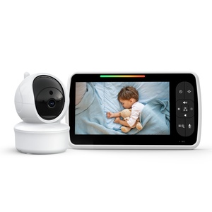 Video Baby Monitor <b>Camera</b> 5.0 Inch Screen Two-Way Talk Night Vision Digital 3000mAh 360 Degree Baby Monitoring <b>Camera</b> - Product Image 1