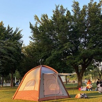 Offre Spéciale gonflable personnalisé entièrement automatique pliant 3-5 personnes tentes de camping familiales en plein air imperméables