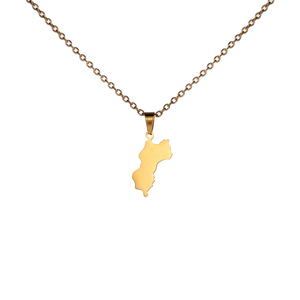Collar <span class=keywords><strong>de</strong></span> Cadena con Eslabones <span class=keywords><strong>de</strong></span> <span class=keywords><strong>Mapa</strong></span> <span class=keywords><strong>de</strong></span> la Isla Mustique en Acero Inoxidable, Collar con Colgante <span class=keywords><strong>de</strong></span> la Isla Mustique, San Vicente y <span class=keywords><strong>las</strong></span> Granadinas, en Oro <span class=keywords><strong>de</strong></span> 18K - Product Image 6