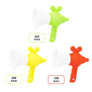 Mini mégaphone en silicone pour enfants de 2 à 4 ans, haut-parleur portable unisexe coloré avec un design d'animaux mignons - Product Image 1