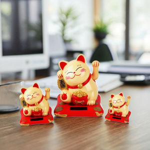 2025 Promotionele Dansende Gelukskat Op Zonne-Energie Schattige Plastic Ambachten Voor Auto-Interieur Op Zonne-Energie Dansende Gelukskat - Product Image 6