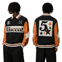 Conjunto de Polo Estético Personalizado para Hombre, Estilo Urbano, Oversize, Manga Larga, Camiseta Polo y Pantalones Cortos, Traje Deportivo