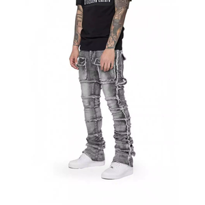 Productos para Dropshipping 2026 |   Jeans Cargo Ajustados para Hombre, Pantalones Vaqueros Desgastados con Múltiples Bolsillos, Estilo Hip Hop - Product Image 4