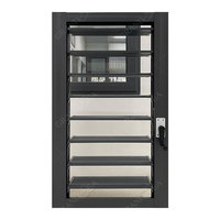 Fenêtres à persiennes en aluminium avec verre double vitrage, lames réglables, protection solaire, conformes aux normes australiennes, prix de gros