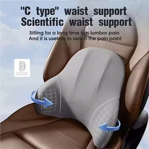 Oreiller de soutien <span class=keywords><strong>lombaire</strong></span> de conception <span class=keywords><strong>ergonomique</strong></span> <span class=keywords><strong>Coussin</strong></span> dorsal en mousse à mémoire de forme de style le plus récent <span class=keywords><strong>Coussin</strong></span> de siège de <span class=keywords><strong>voiture</strong></span> amovible respirant pour toutes les voitures - Product Image 5