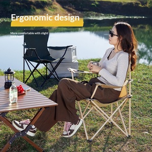 Fauteuil pliant d'extérieur portable pour la pêche, les loisirs, la plage, le <span class=keywords><strong>camping</strong></span>, chaise lune en tissu Oxford, mobilier d'extérieur - Product Image 2