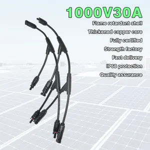 Shunkonn IP68 Waterproof Solar Terminal Connectors PV Y Type Branch Connectors For Solar Panels