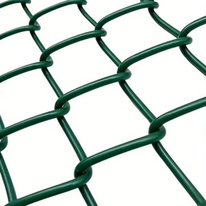 Factory Direct PVC Coated Chain Link <b>Mesh</b> Anti Rust Cyclone Fence for Garden Perimeter Protection - Product Image 1