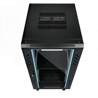 Armoire serveur sur pied de 19 pouces, modèle profond, 1640*600*800mm, 1,6m, en acier SPCC avec porte en verre trempé revêtu, en stock.