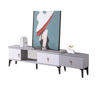 Table Basse de Salon de Style Minimaliste avec Grand Rangement, Prix de Gros, Table Basse Carrée en Bois pour la Maison
