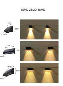 IP65 étanche RGB LED applique murale solaire décor de jardin extérieur avec lumières chaudes clôture murale lumières solaires - Product Image 2