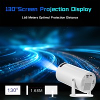 Nouveauté HY300 Mini projecteur portable 4K Home cinéma et application sans fil 5G avec Android 11 OS WIFI et jeu 3D pour l'extérieur