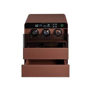 Tùy chỉnh PU da bên trong xem Winder Hộp An toàn xem quanh co và lưu trữ mật khẩu kỹ thuật số an toàn - Product Image 4
