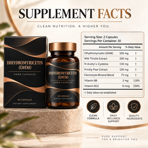 <span class=keywords><strong>Complejo</strong></span> de Bienestar Botánico con Dihidromiricetina 500mg, Cardo Mariano, Nopal, NAC y Vitaminas <span class=keywords><strong>B</strong></span>, Venta al Por Mayor - Product Image 6