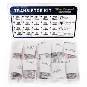200 cái BJT Transistor Kit điện lưỡng cực Transistor A1015 bc327 bc337 C1815 s8050 s8850 2n2222 2n2907 2n3904 2n3906 PNP NPN
