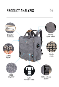 Bolsa de Transporte <span class=keywords><strong>para</strong></span> Mascotas Pequeñas Truelove, Duradera, de Nailon, <span class=keywords><strong>para</strong></span> <span class=keywords><strong>Perros</strong></span> y Gatos, con Cierre de Cremallera, <span class=keywords><strong>Mochila</strong></span> Reflectante <span class=keywords><strong>para</strong></span> Viajes - Product Image 3