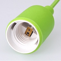 Connecteur en caoutchouc pour support d'ampoule E27, câble de plafonnier coloré et moderne, base de lampe suspendue, accessoires de bricolage, E27
