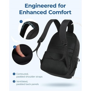 Sac à dos de voyage solaire tendance pour ordinateur portable, grande capacité, léger, imperméable, avec coussin d'air et fermeture éclair, motif géométrique, best-seller - Product Image 4