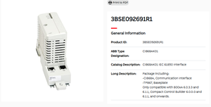 NUEVO Módulo de Comunicación Original CI868 CI868K01 3BSE092691R1 MODBUS TCP en Stock 800xA - Product Image 2