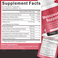 Capsules Julong OEM pour la ménopause chez la femme, complément vitaminique premium pour soulager les symptômes de la ménopause