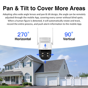 Tuya Ứng Dụng TS622-Y 3MP Wifi IP Màu Tầm Nhìn Ban Đêm Thông Minh CCTV Ngoài Trời PTZ Camera An Ninh Nhà Mạng Camara CMOS Cảm Biến - Product Image 3