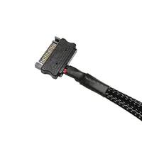 Konverter Pemisah Kabel Ekstensi SATA 4-Port untuk Komputer PC Kipas Pendingin CPU Motherboard Adaptor Kabel 4Pin 3Pin Kepang