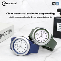 Montre-bracelet à quartz pour homme Mingrui OEM ODM, design tendance, haute qualité, étanche, luxe, mouvement japonais, bracelet en TPU, chiffres arabes
