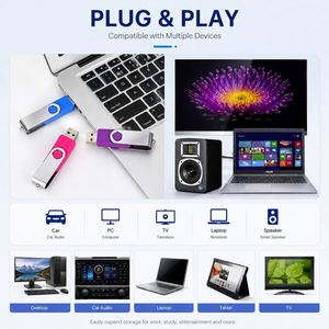 Custom Logo Flash Swivel Metal Promotional <b>Memory</b> Stick Corporate <b>Gift</b> Usb Drive - Product Image 5