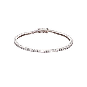 Bracelet en argent sterling avec charme en moissanite, design minimaliste élégant, coupe coussin, certifié par <span class=keywords><strong>un</strong></span> tiers, cadeau unique, 3 carats - Product Image 2